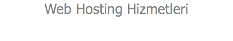 Web Hosting Hizmetleri